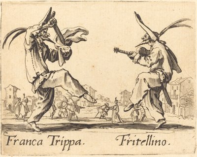 Franca Trippa és Fritellino alkotó: Jacques Callot