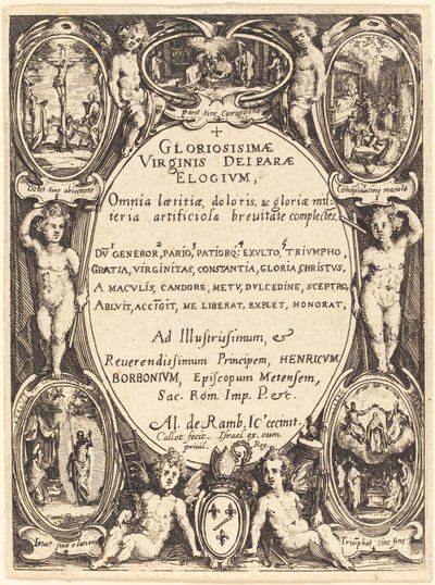 A "Gloriosissimae" előlapja alkotó: Jacques Callot