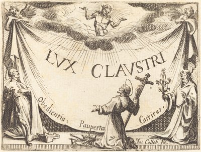 A "The Light of the Cloister" előlapja alkotó: Jacques Callot