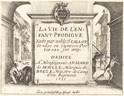 A "The Prodigal Son" frontképe alkotó: Jacques Callot