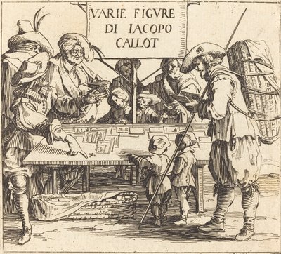 A "Varie Figure" elülső része alkotó: Jacques Callot