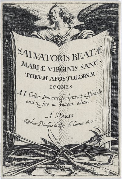 Elülső kép a Les Grands Apôtres-ből (A nagy apostolok), 1631 alkotó: Jacques Callot