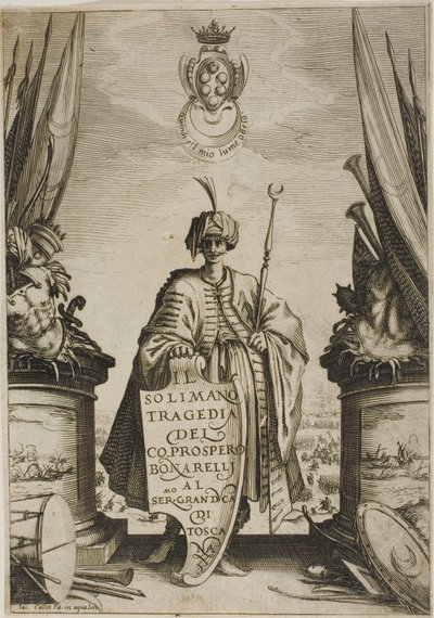 Elülső rész, Solimanótól alkotó: Jacques Callot