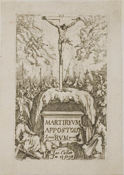 Címlapkép, Az apostolok mártíromsága című könyvből alkotó: Jacques Callot