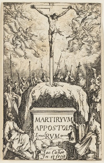 Címlapkép, Az apostolok mártíromságai című könyvből alkotó: Jacques Callot