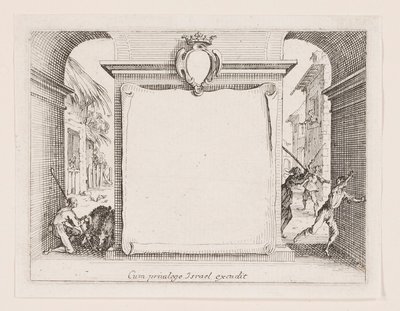 Frontispiece, a La vie de l sorozatból alkotó: Jacques Callot