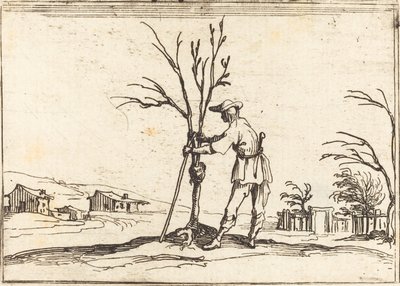 Kertész fát metsz alkotó: Jacques Callot