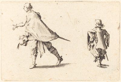 Gentleman és oldala alkotó: Jacques Callot