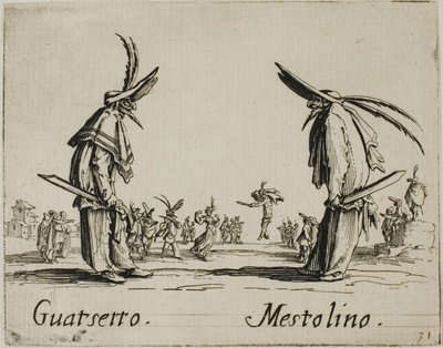 Guatsetto - Mestolino, 5. lemez a Balli di Sfessania-tól alkotó: Jacques Callot