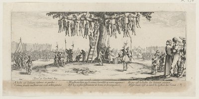 Kiállítás, a „A háború szürkesége” sorozat 11. lapja alkotó: Jacques Callot