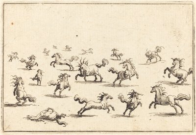 Futó lovak alkotó: Jacques Callot