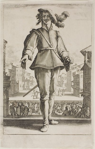 Vadászmadarak, Firenzében tervezett különféle helyszínekről alkotó: Jacques Callot