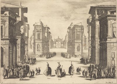 Il Solimano, I. felvonás alkotó: Jacques Callot