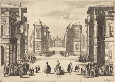Il Solimano, I. felvonás alkotó: Jacques Callot