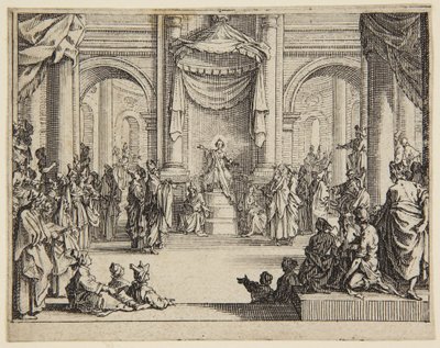 A gyermek Jézus a törvénytudók között alkotó: Jacques Callot