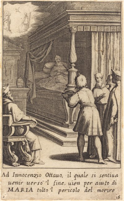 Innocent VIII, 1619. alkotó: Jacques Callot