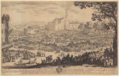 Vásár Imprunetában alkotó: Jacques Callot