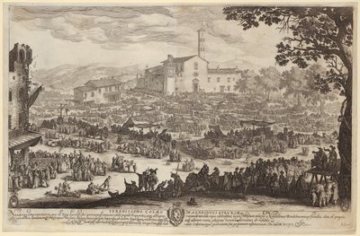 Impruneta-i vásár [firenzei változat] alkotó: Jacques Callot