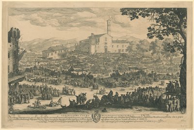 Imprunetai vásár [firenzei változat] alkotó: Jacques Callot