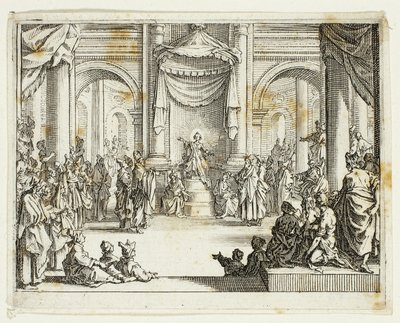 Jézus az orvosok között, az Újszövetségből alkotó: Jacques Callot