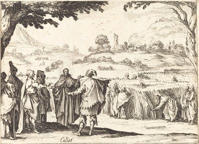 Jézus a farizeusokkal alkotó: Jacques Callot