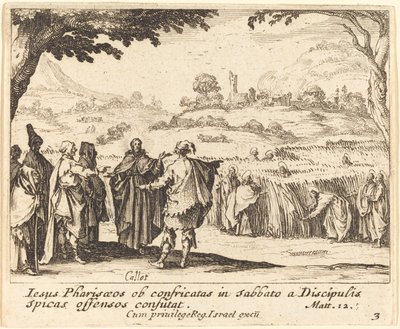 Jézus a farizeusokkal, 1635. alkotó: Jacques Callot