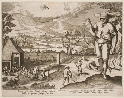 Június, „A hónapok” sorozatból alkotó: Jacques Callot