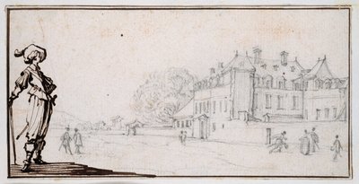 La Romaine, Claude Deruet tulajdona (fekete kréta és tinta papíron) alkotó: Jacques Callot