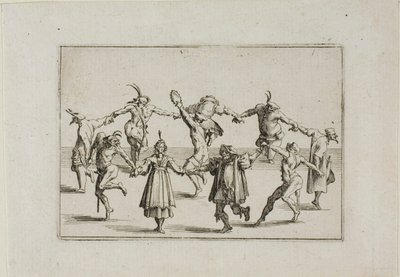 La Ronde (A körtánc), a Caprices-ból alkotó: Jacques Callot