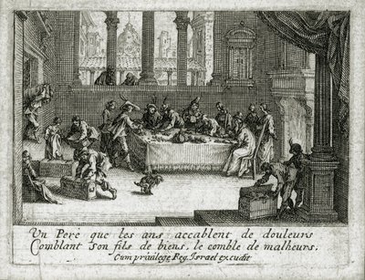 A tékozló fiú élete ... (metszet) alkotó: Jacques Callot