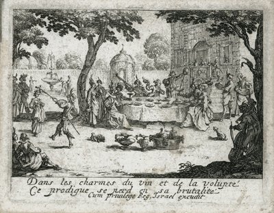 A tékozló fiú élete ... (metszet) alkotó: Jacques Callot