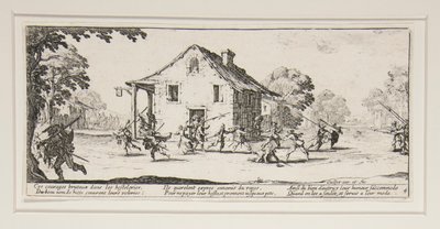A martalóc, 4. lemez a The Great Miseries of War sorozatból alkotó: Jacques Callot
