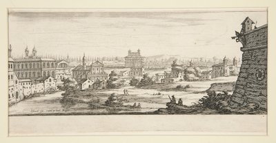 Táj nagy, impozáns épületekkel alkotó: Jacques Callot