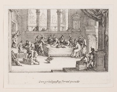 A tulajdon megosztása (A vagyon hozzájárulása), a La Vie de l. sorozatból alkotó: Jacques Callot
