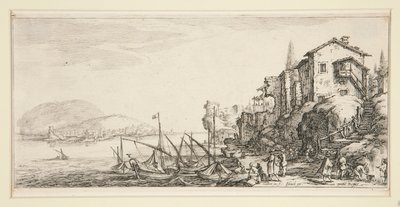 Le petit port (A kis kikötő), a Giovanni de Medici tájképekből alkotó: Jacques Callot
