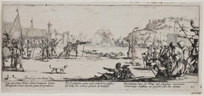 A háború nyomorúságai és szerencsétlenségei (12-es lap) alkotó: Jacques Callot