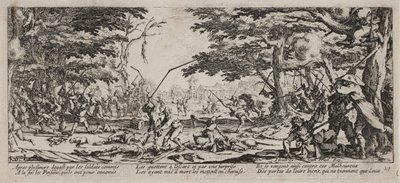 A háború nyomorúságai és szerencsétlenségei (blad 17) alkotó: Jacques Callot