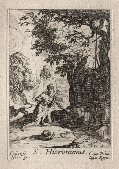 Bűnbánók: St. Jerome alkotó: Jacques Callot