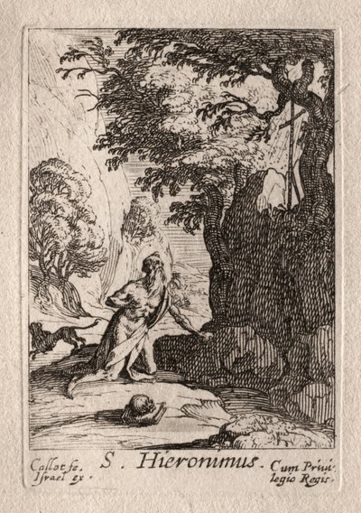 Bűnbánók: St. Jerome alkotó: Jacques Callot