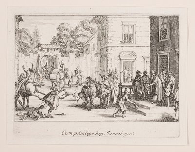 Les adieux (A búcsúk), a La vie de l című sorozatból alkotó: Jacques Callot