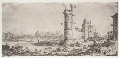 Párizs két nagyszerű kilátása: Kilátás a Pont Neuf-ra alkotó: Jacques Callot