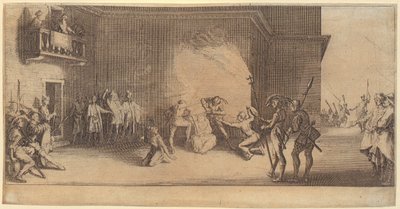 Az utolsó vacsora, a „A nagy passió” című sorozat 2. lapja alkotó: Jacques Callot