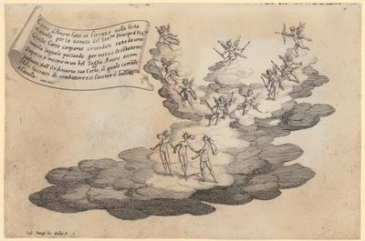 A szerelem szekere, a „Szépség háborúja” sorozat 5. lapja alkotó: Jacques Callot