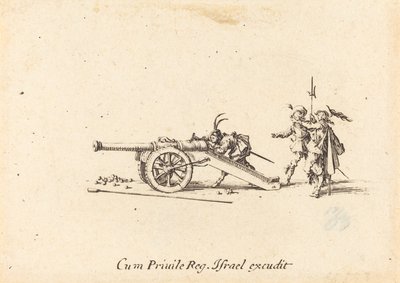 Az ágyú betöltése alkotó: Jacques Callot