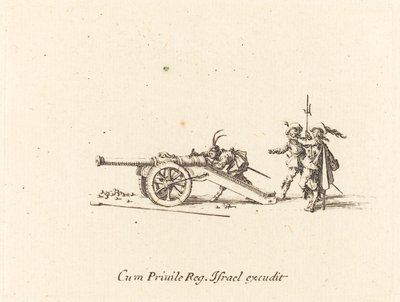 Az ágyú betöltése, 16341635. alkotó: Jacques Callot