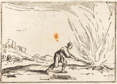 Ember vesz részt a tűzben alkotó: Jacques Callot
