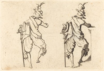 Férfi karddal alkotó: Jacques Callot