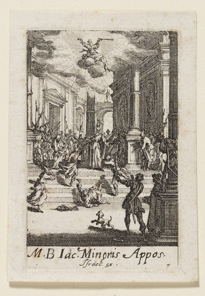 Szent Jakab apostol mártíromsága (Jac. Minoris Appos.) alkotó: Jacques Callot