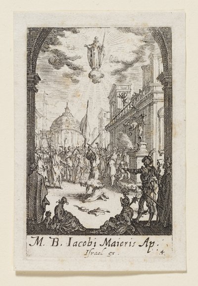 Idősebb Szent Jakab vértanúsága (M. B. Jacobi Maioris) alkotó: Jacques Callot