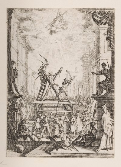 Szent András mártíromsága, sz. 5. Az apostolok vértanúságából alkotó: Jacques Callot